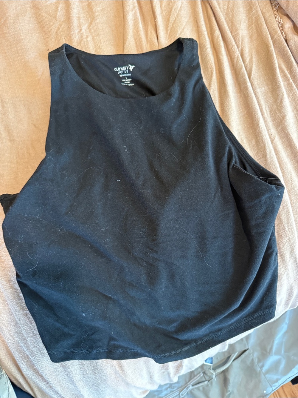Old Navy Black High-Neck Tank Top